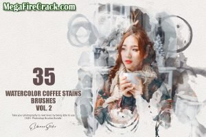 The Creative Market Watercolor Coffee Stains Brushes Vol.1-2 is a comprehensive set of Photoshop brushes designed to replicate the organic and artistic look of coffee stains.