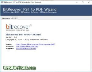 BitRecover PST to PDF Wizard v8.6 is a specialized tool that allows users to convert PST (Personal Storage Table) files from Microsoft Outlook into PDF