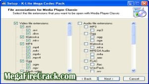 K-Lite Codec Pack 17 Mega v1 offers a vast collection of audio and video codecs to enable playback of numerous media formats.