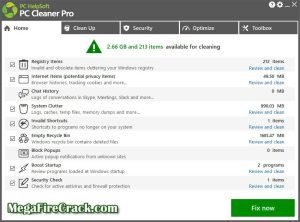 PC Cleaner Pro v9.3.0.4 includes a file shredder feature that securely deletes sensitive files and folders