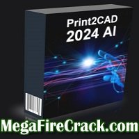 Print2CAD AI v1 x64 is an innovative software tool that utilizes artificial intelligence (AI) technology to convert printed drawings, PDF files