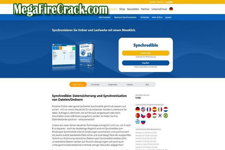 Synchredible Professional V 8.103 PC Software