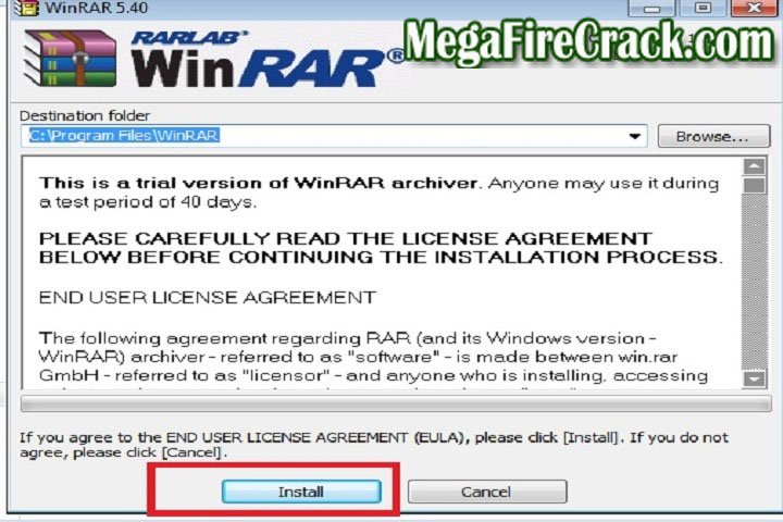 WinRAR v 1.0 PC Software with kygen