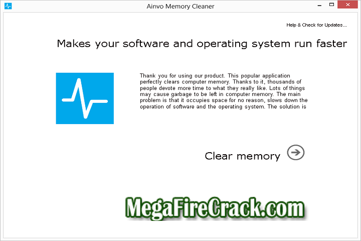 Ainvo memory cleaner V 2.3.1.271 PC Software with kygen