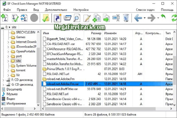 EF CheckSum Manager V 24.01 PC Software with keygen