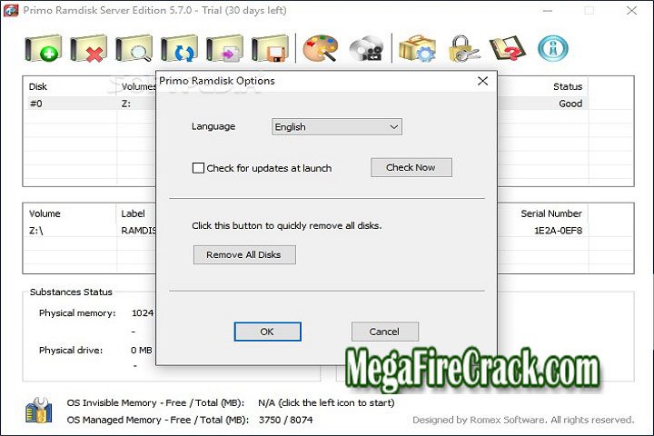 Primo Ramdisk Server Edition V 6.6.0 PC Software with patch