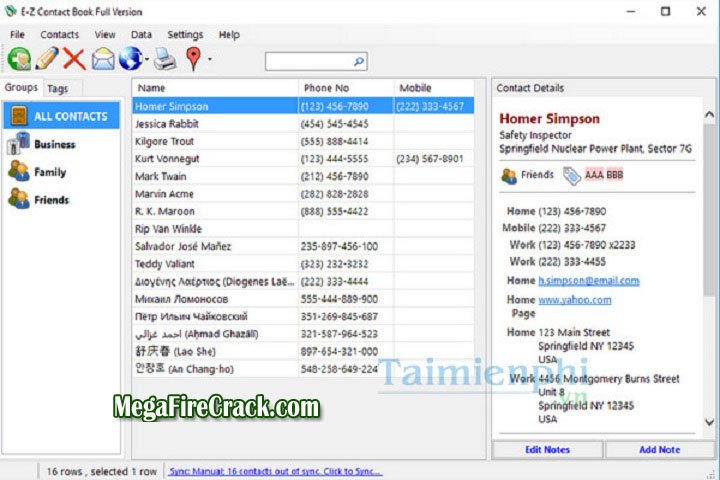 E-Z Contact Book V 5.1.3.82 PC Software with keygen