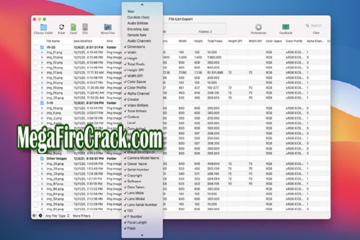 File List Export V 2.8.3 macOS PC Software with crack