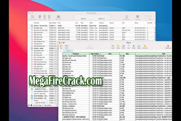 File List Export V 2.8.3 macOS PC Software with patch