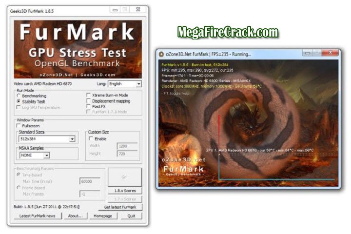 Furmark V 1.37.2.0 PC Software with crack