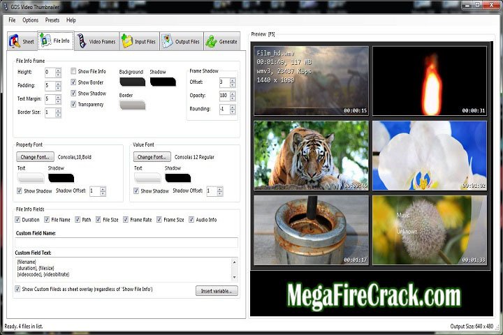 GDS Video Thumbnailer V 7.0 PC Software with patch