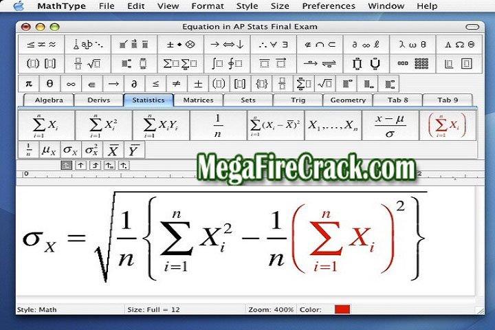 MathType V 7.7.0.237 PC Software with crack