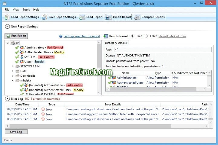 NTFS Permissions Reporter V 4.1.512 PC Software with crack