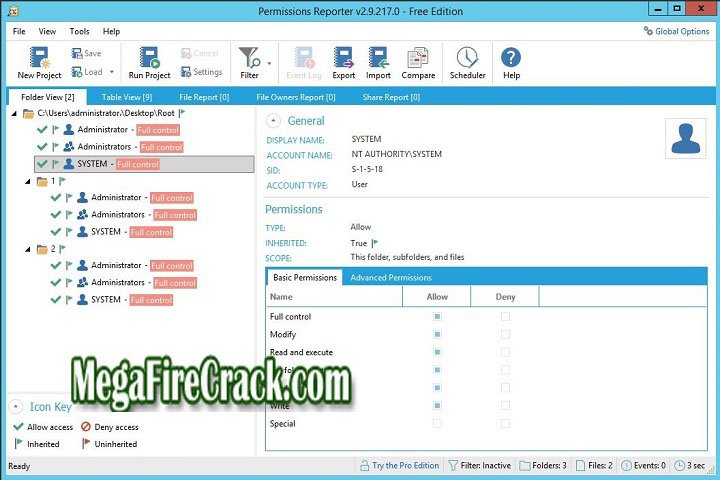 NTFS Permissions Reporter V 4.1.512 PC Software with patch