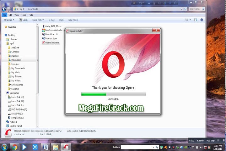 Opera V 1.0 PC Software with crack