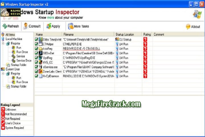 Startup Inspector for Windows V 2.2 PC Software with keygen