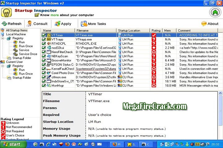 Startup Inspector for Windows V 2.2 PC Software with crack