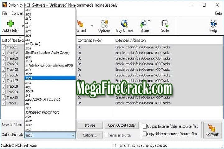 Switch Audio File Converter V 11.36 PC Software with crack