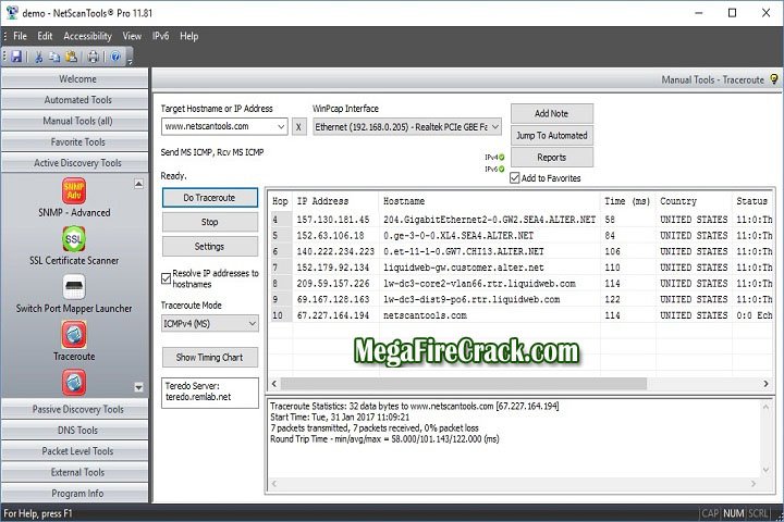 Tracerouteok V 2.66 PC Software with patch