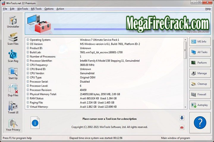 WinTools net Professional V 24.0 PC Software with keygen